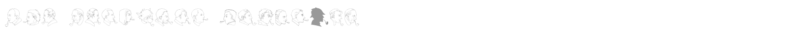 JMH Sherlock Dingbats font preview